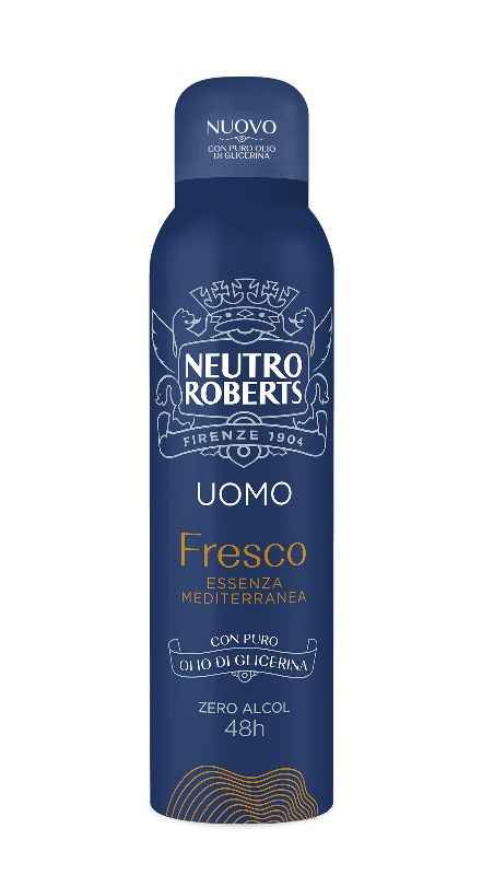 Neutro Roberts Deodorante Spray Uomo Fresco Essenza Mediterranea 150ml