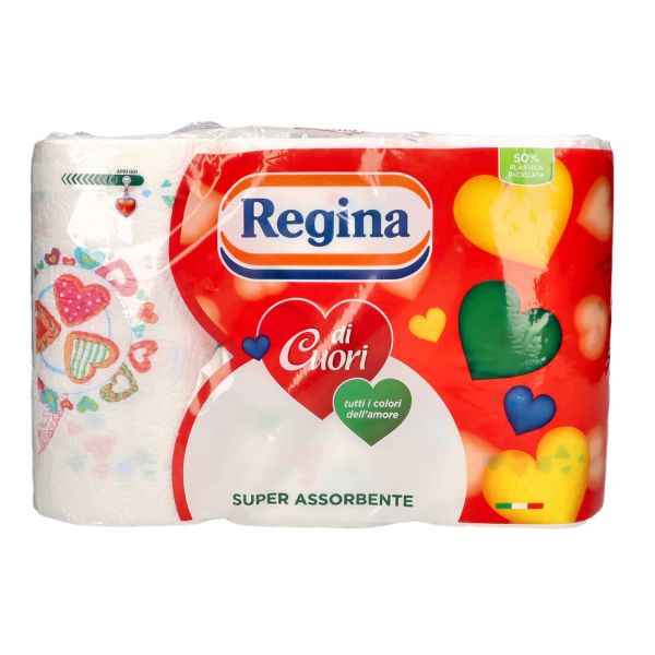 Regina Asciugatutto Cucina Regina Di Cuori 3 Rotoli ASCIUGONI REGINA