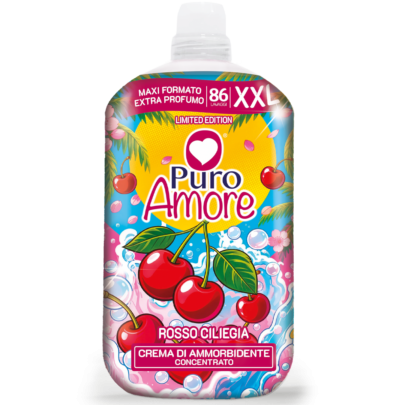 Puro Amore Ammorbidente Concentrato XXL Rosso Ciliegia 86 Lavaggi