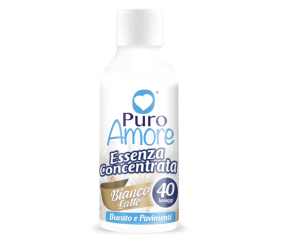 Puro Amore Essenza Concentrata Bianco Latte 40 Lavaggi Bucato e Pavimenti