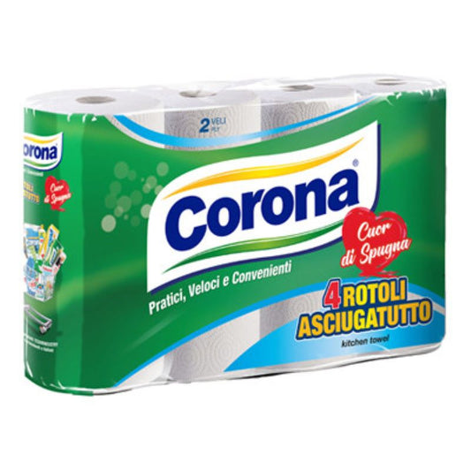 CORONA ASCIUGATUTTO CUOR DI SPUGNA 4 ROTOLI