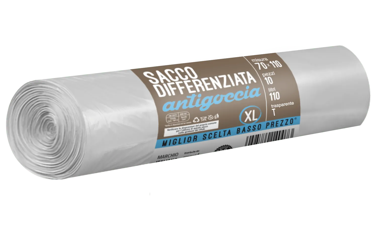 Doli's Sacchi Spazzatura Condominiali XL 70x110 Sacchi Pattumiera DOLI'S