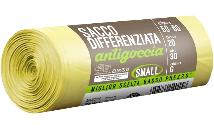 Doli's Sacchi Spazzatura Piccoli Antigoccia 50x60 Sacchi Pattumiera DOLI'S