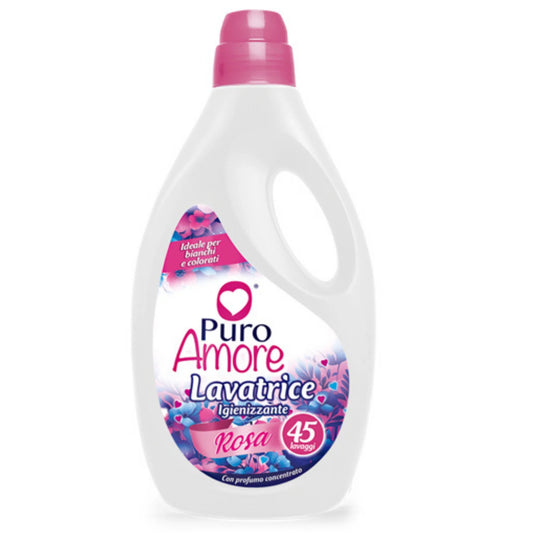 PURO AMORE DETERSIVO LAVATRICE 45 LAVAGGI ROSA