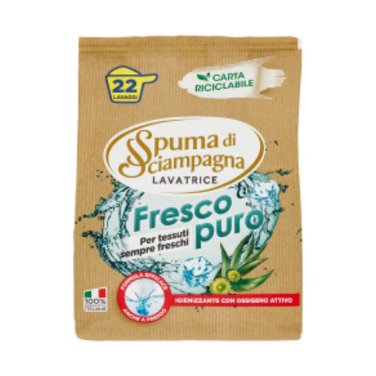 SPUMA DI SCIAMPAGNA DETERSIVO IN POLVERE 22 MISURINI FRESCO PURO