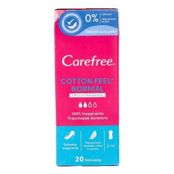 Carefree Proteggi Slip Cotton Feel Normal 24 Pezzi Proteggi slip CAREFREE