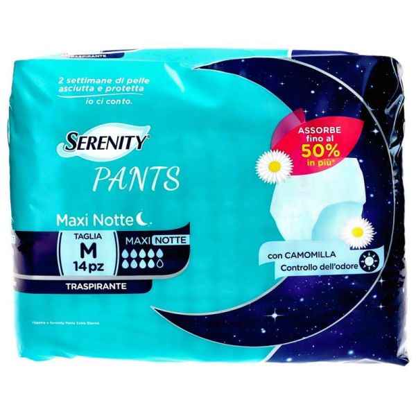 Pannolone Mutandina Notte Traspirante Maxi Incontinenza SERENITY