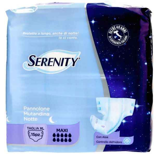 Pannolone Notte XL Serenity per Comfort e Sicurezza Incontinenza SERENITY