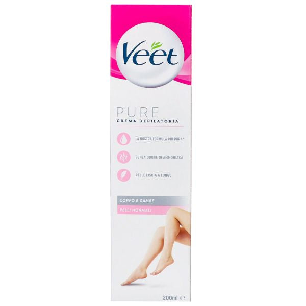 Veet Crema Depilatoria Pure 200ml Creme e strisce depilatorie VEET