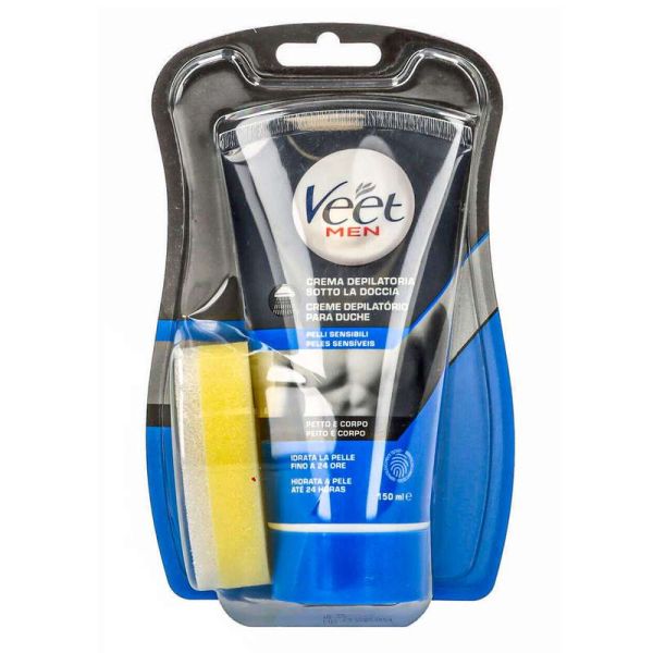 Veet Crema Depilatoria Uomo Sotto La Doccia 150ml Creme e strisce depilatorie VEET