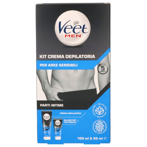 Veet Crema Depilatoria Uomo Kit 150ML Creme e strisce depilatorie VEET