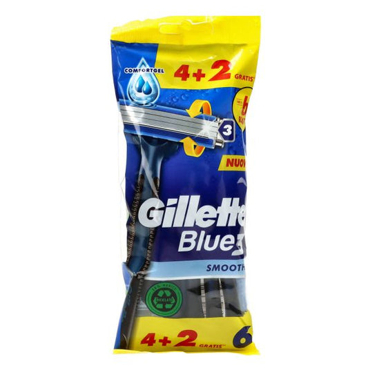 GILLETTE RASOIO BLUE 3 SMOOTH 6PZ