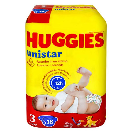 HUGGIES UNISTAR PANNOLINI 12H