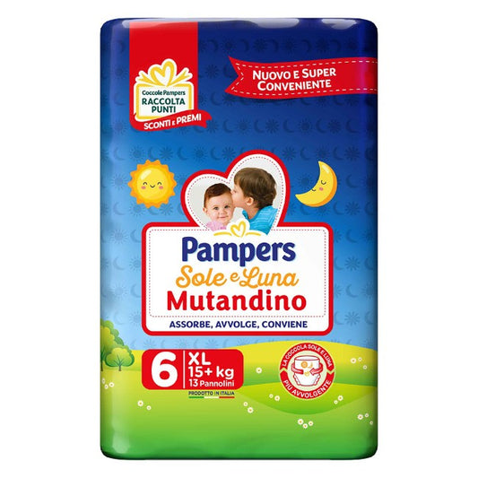 PAMPERS SOLE E LUNA PANNOLINI MUTANDINO