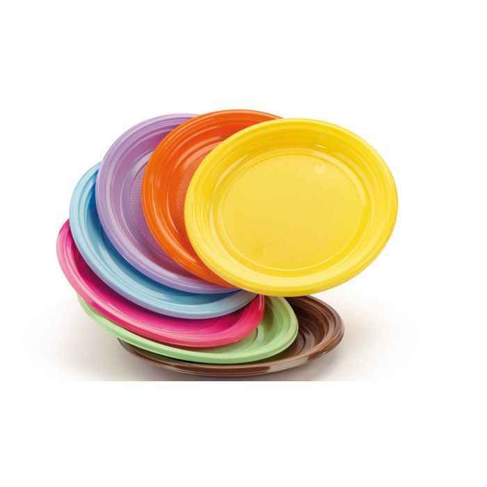 PARTY LINE PIATTI MONOUSO COLORATI 22 CM TAVOLA MONOUSO LULU