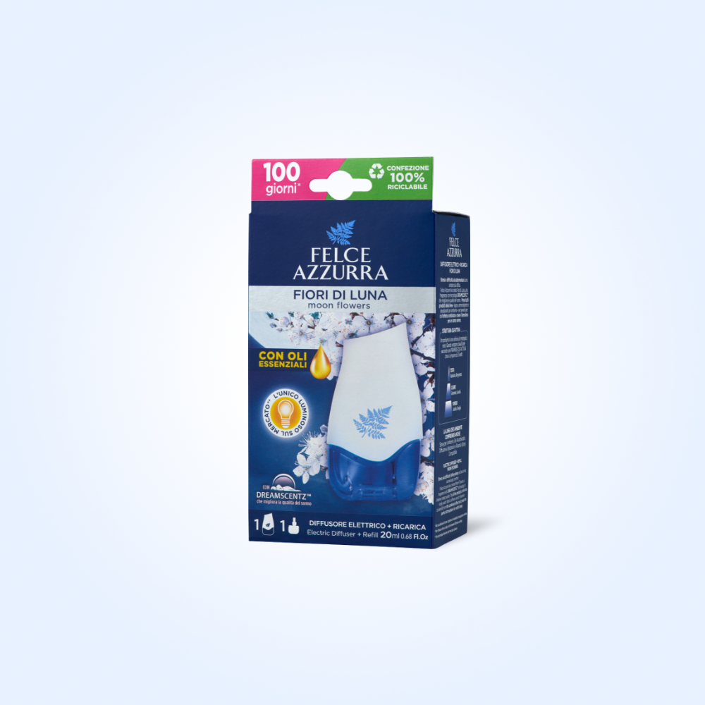 Felce azzurra Diffusore Elettrico + Ricarica Fiori di Luna 20ml