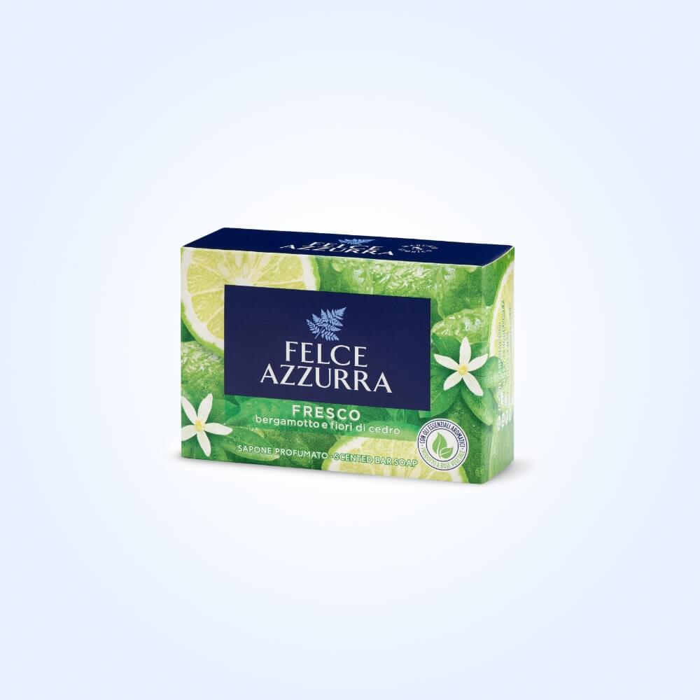 Felce Azzurra Sapone Solido Fresco Bergamotto e Fiori di Cedro 100 gr