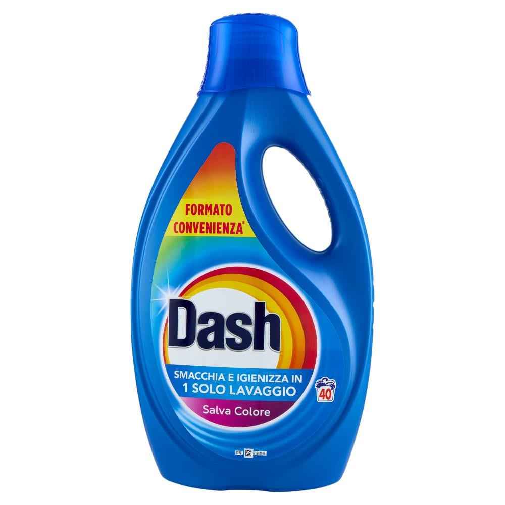 DASH COLOR SMACCHIA E IGIENIZZA 40 LAVAGGI 1800 ML Detersivo Bucato DASH