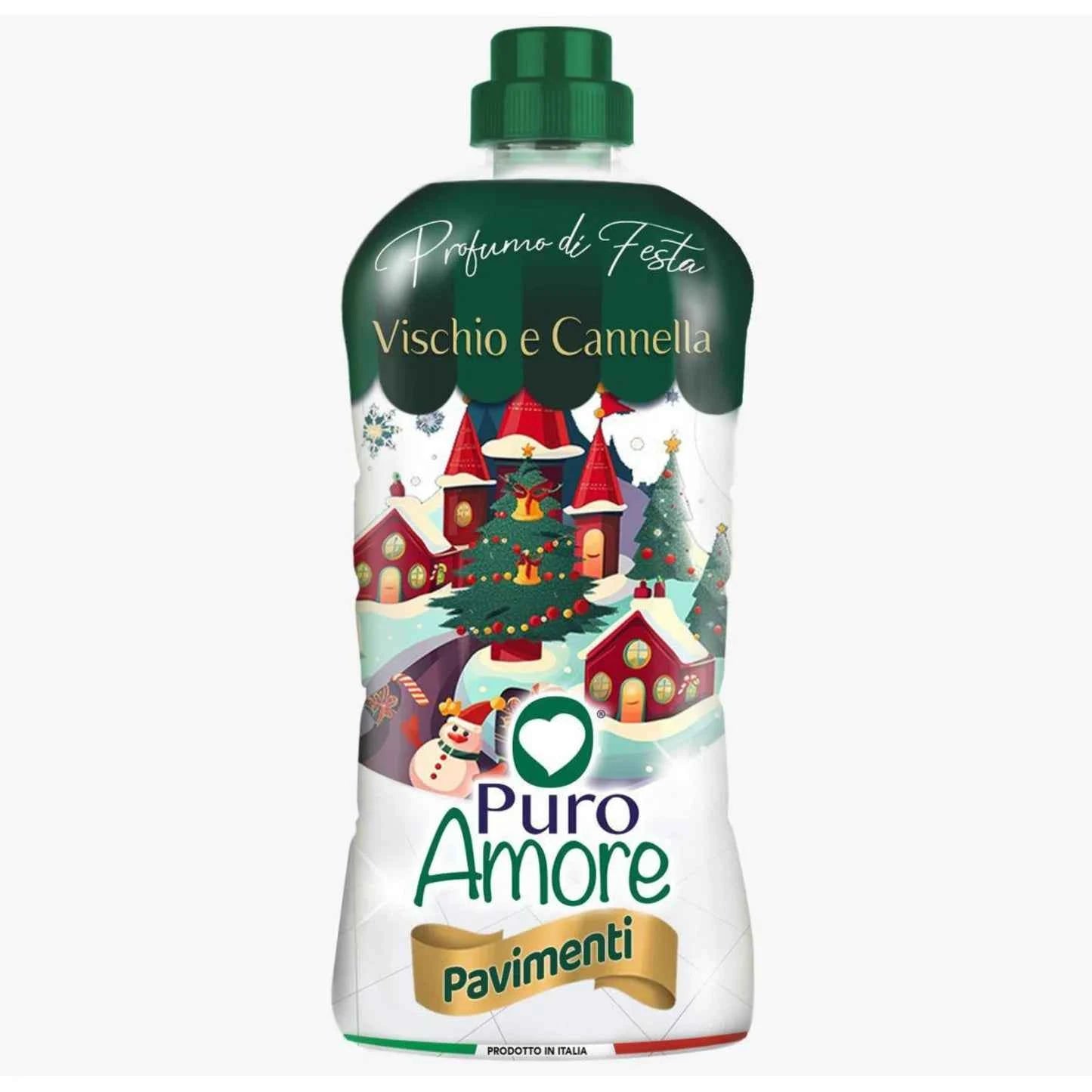 Puro Amore Detergente Pavimenti Edizione Natale - 1LT - Varie Fragranze Detersivo Pavimenti PURO AMORE