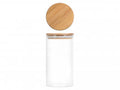 GLASS BARATTOLO C/COP.BAMBOO VARIE MISURE