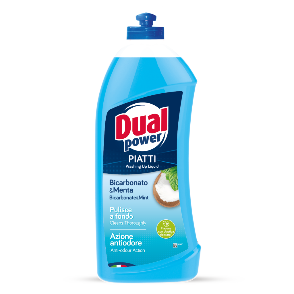 Dual Power Detersivo Piatti Bicarbonato e Menta 1LT