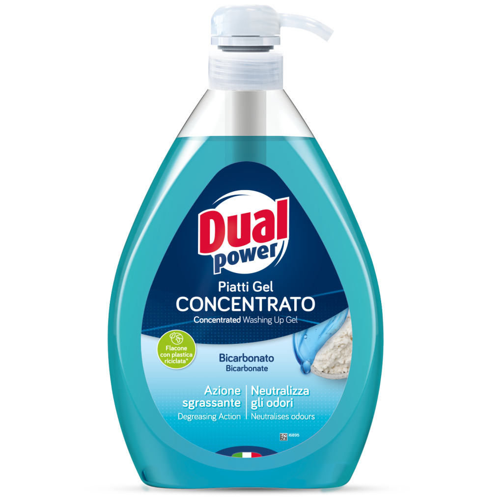Dual Power Detersivo Piatti Dispenser Bicarbonato 1lt