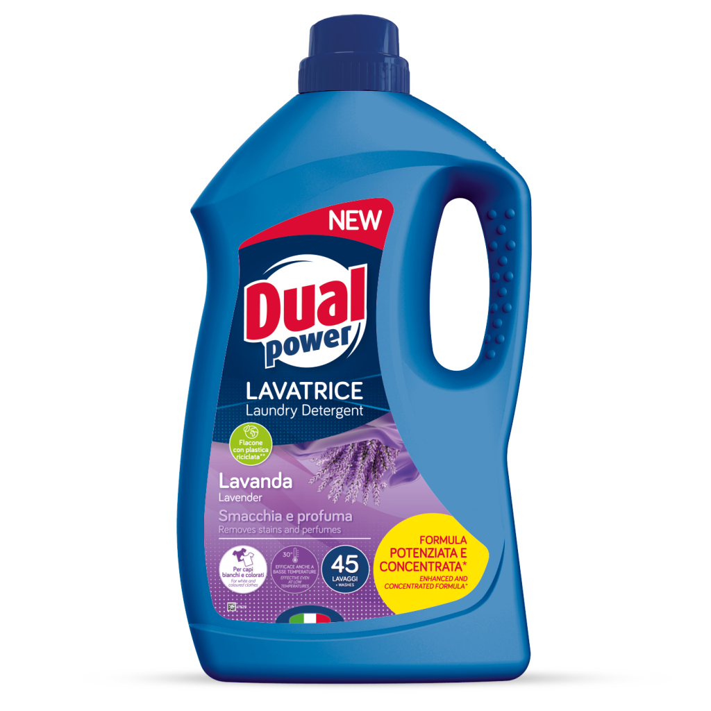 Dual Power Detersivo Lavatrice Lavanda 1,8lt