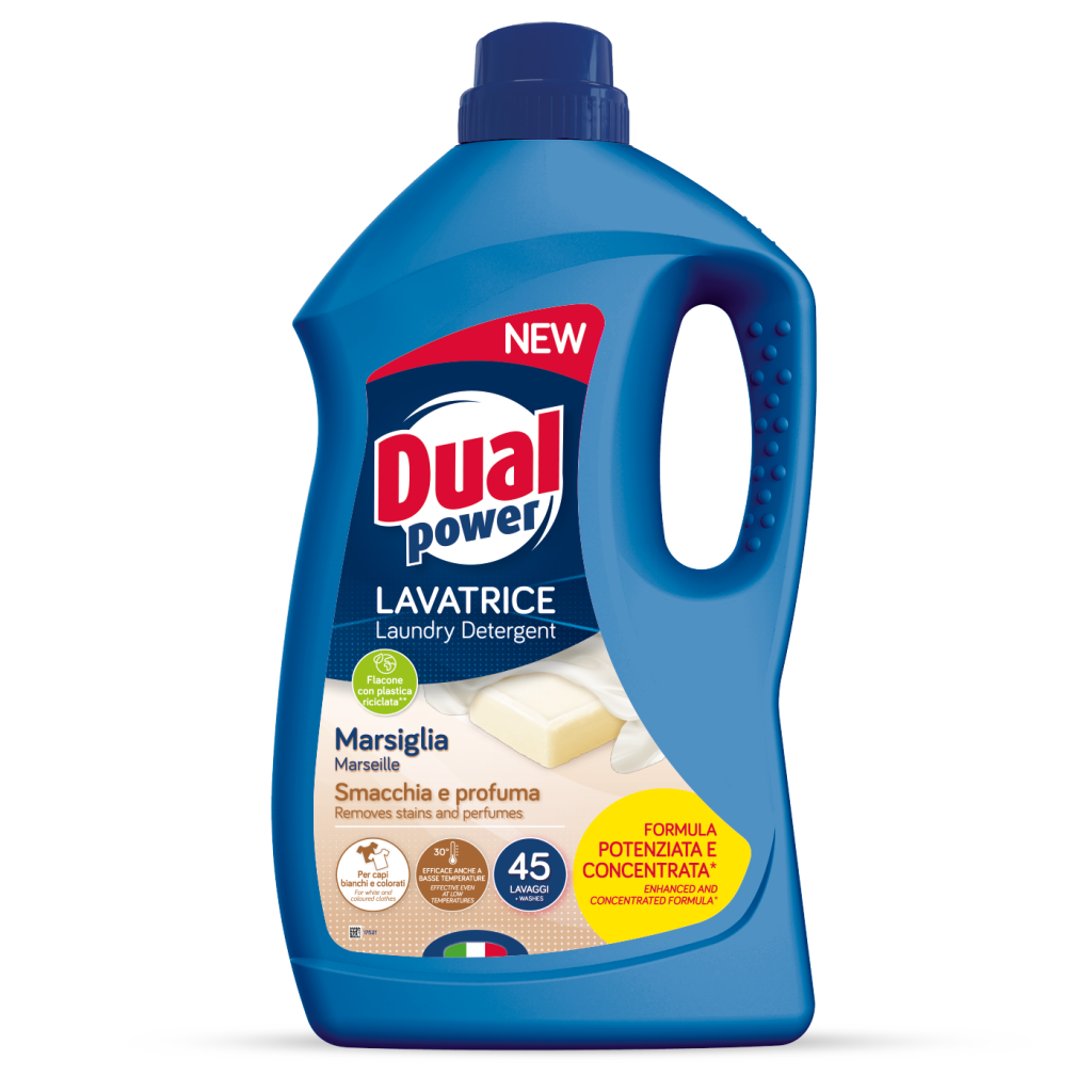 Dual Power Detersivo Lavatrice Marsiglia 1,8lt