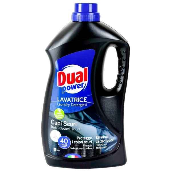 Dual Power Detersivo Lavatrice Capi Neri 1,8lt