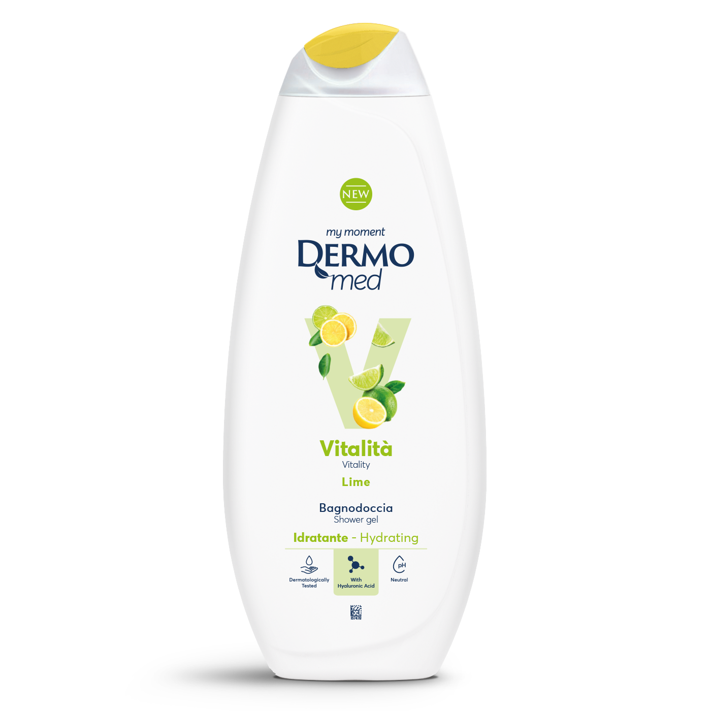 Dermomed Bagnoschiuma Vitalità Lime 650ml