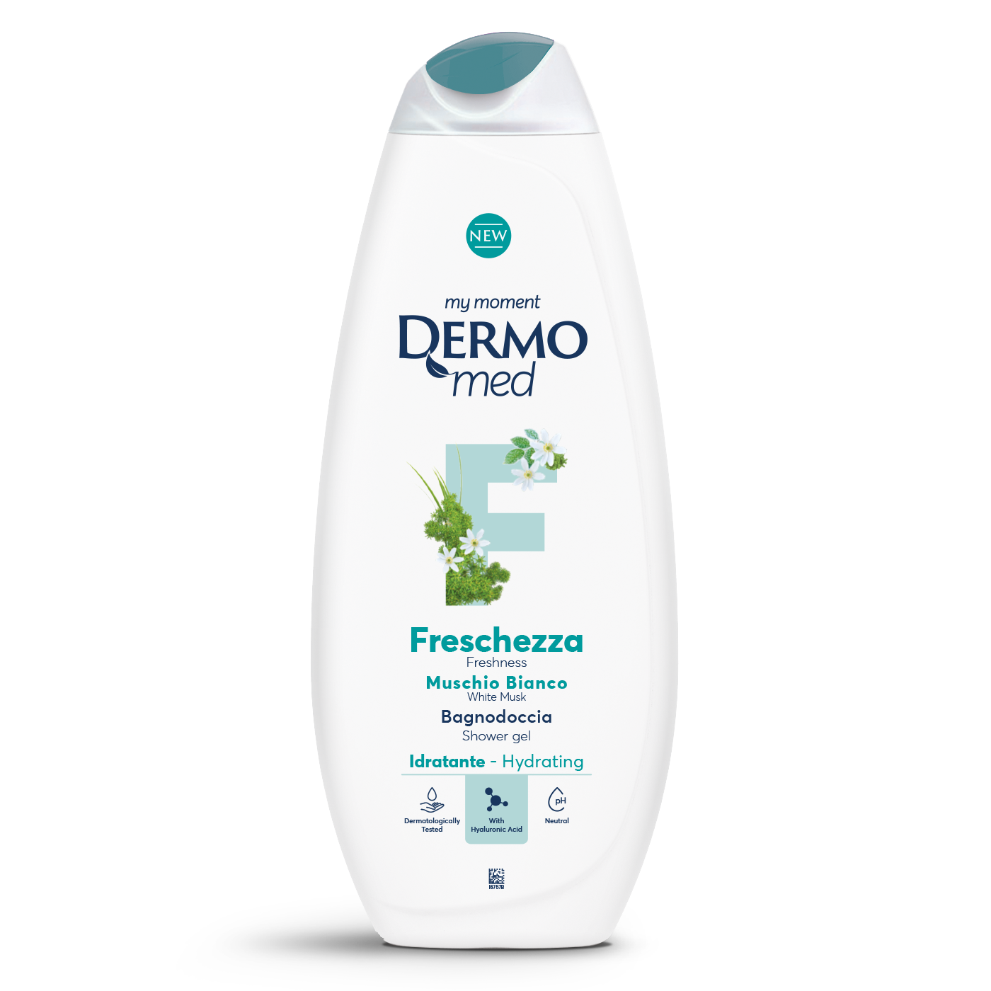 Dermomed Bagnoschiuma Freschezza Muschio Bianco 650ml