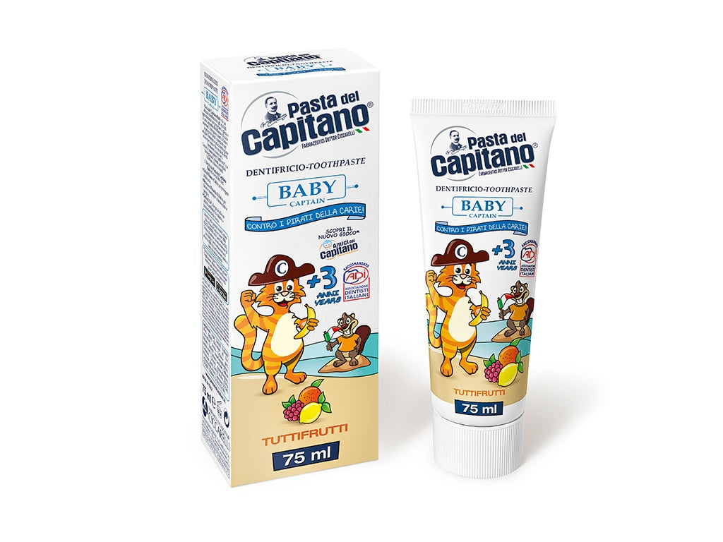 Pasta del Capitano Dentifricio Baby Tutti i Frutti +3 anni 75ml