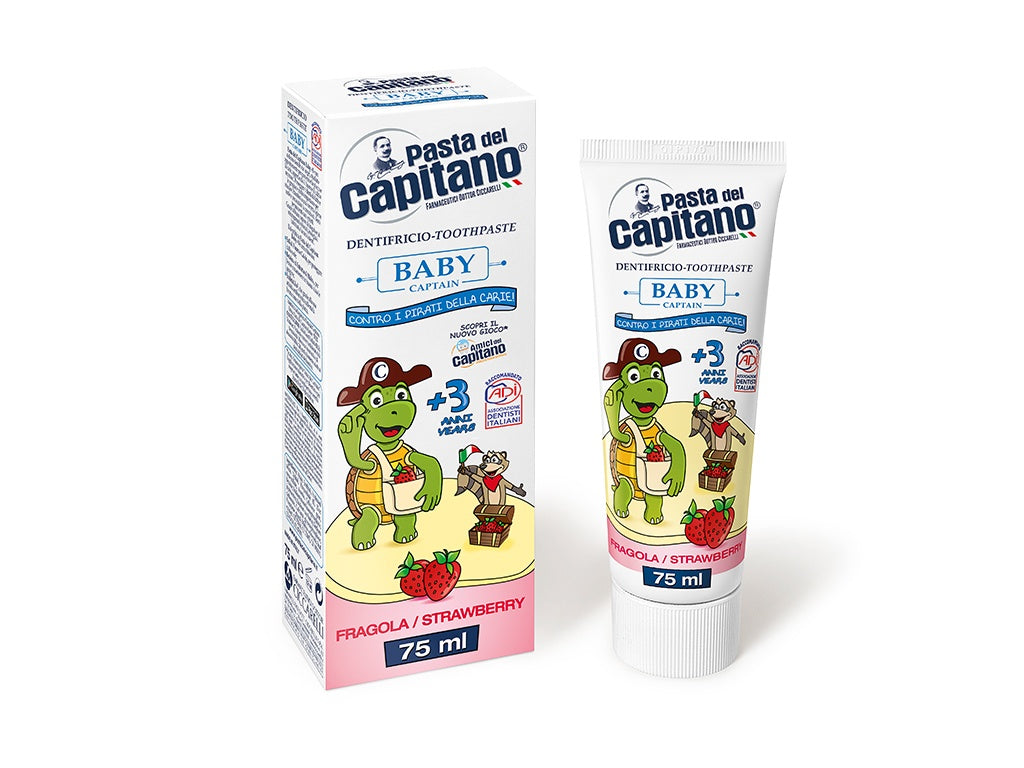 Pasta del Capitano Dentifricio Baby Fragola +3 anni 75ml