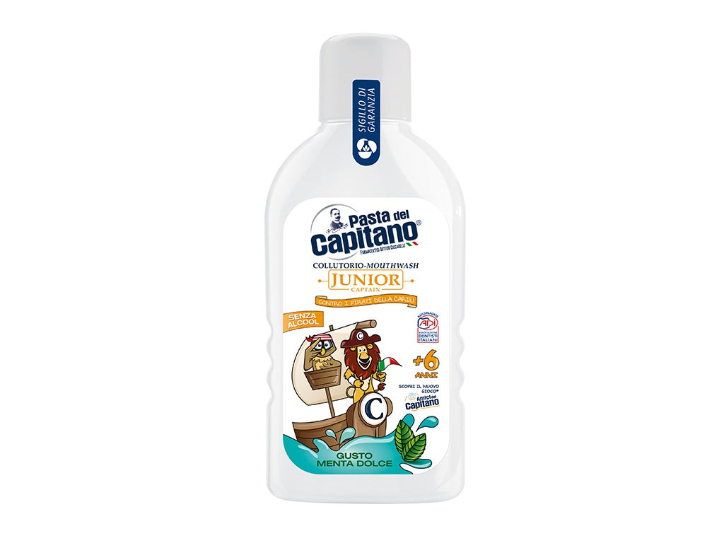 Pasta del Capitano Collutorio junior +6anni Menta Dolce 400ml