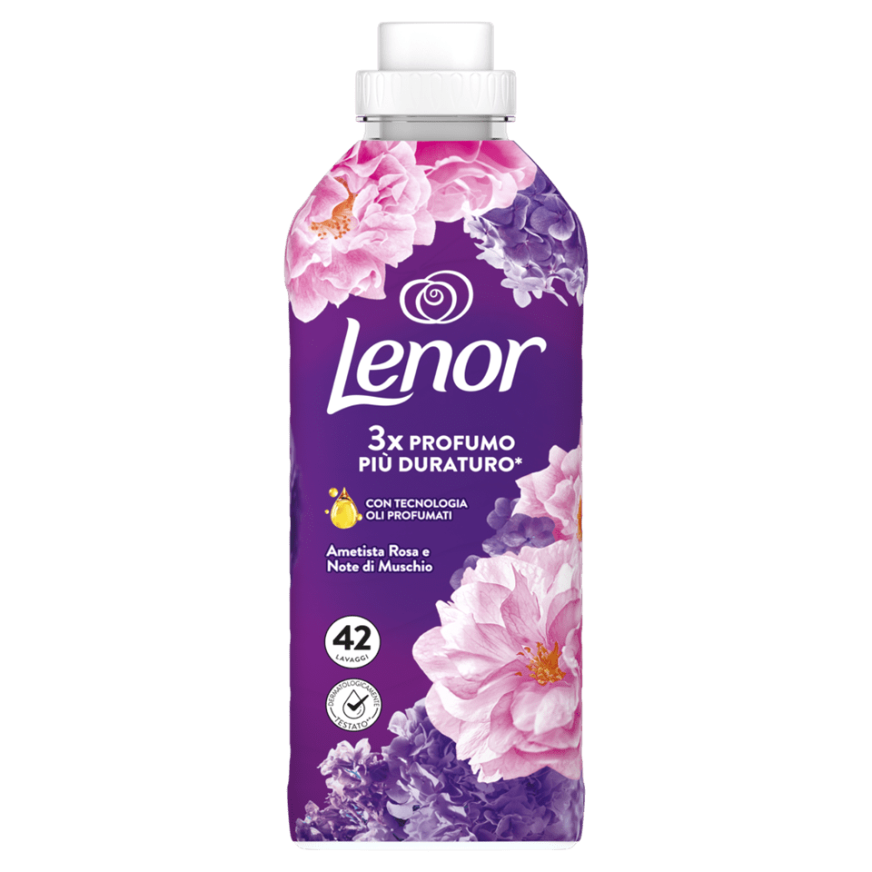 Lenor Ammorbidente Bucato Concentrato Ametista Rosa e Note di Muschio 87 Lavaggi