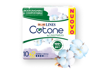Lines Assorbenti Cotone Giorno con Ali