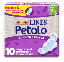 Lines Assorbenti Petalo Ultra sottili Lungo con Ali