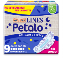 Lines Assorbenti Petalo Ultra sottili Notte con Ali