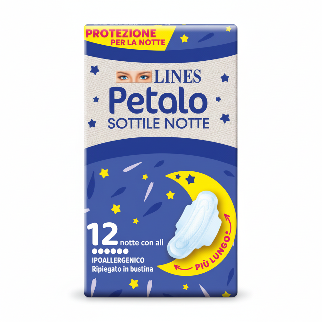 Lines Assorbenti Petalo Sottile Notte Con Ali