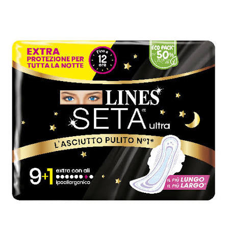 Lines Assorbenti Seta Ultra Extra Protezione con ali