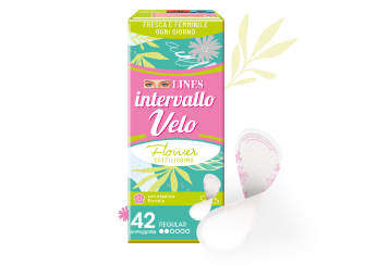 Lines Proteggi Slip Intervallo Velo Flower 42pz