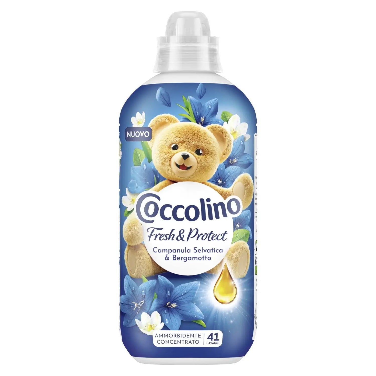Coccolino Ammorbidente Concentrato Intense Care Campanula Selvatica & Bergamotto 41 Lavaggi 980 ml