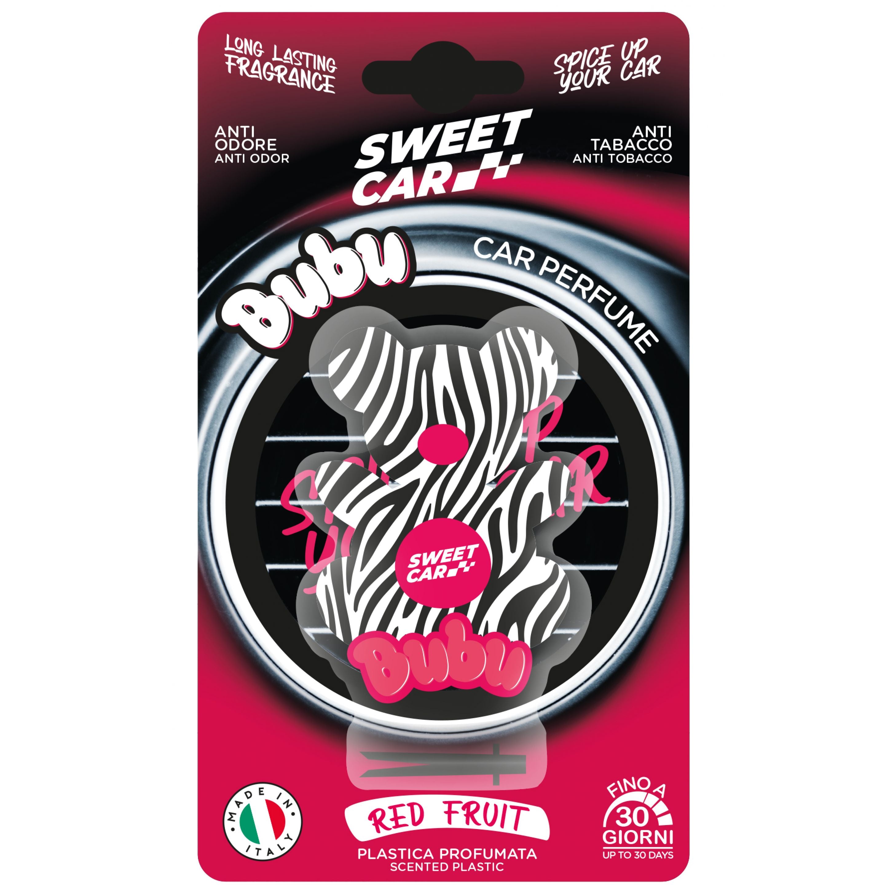 SWEET CAR BUBU PROFUMO AUTO BLISTER RED FRUIT