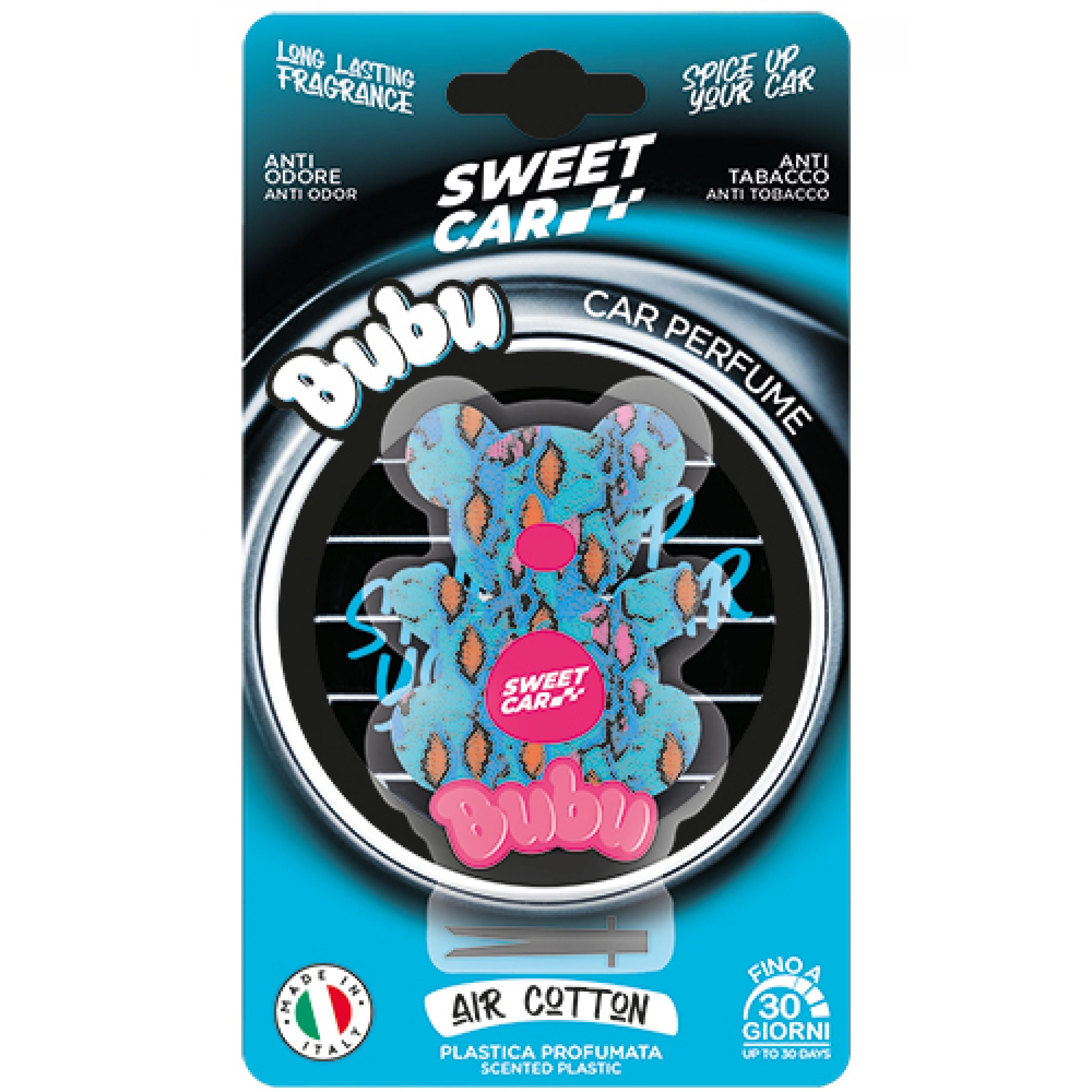 SWEET CAR BUBU PROFUMO AUTO BLISTER AIR COTTON