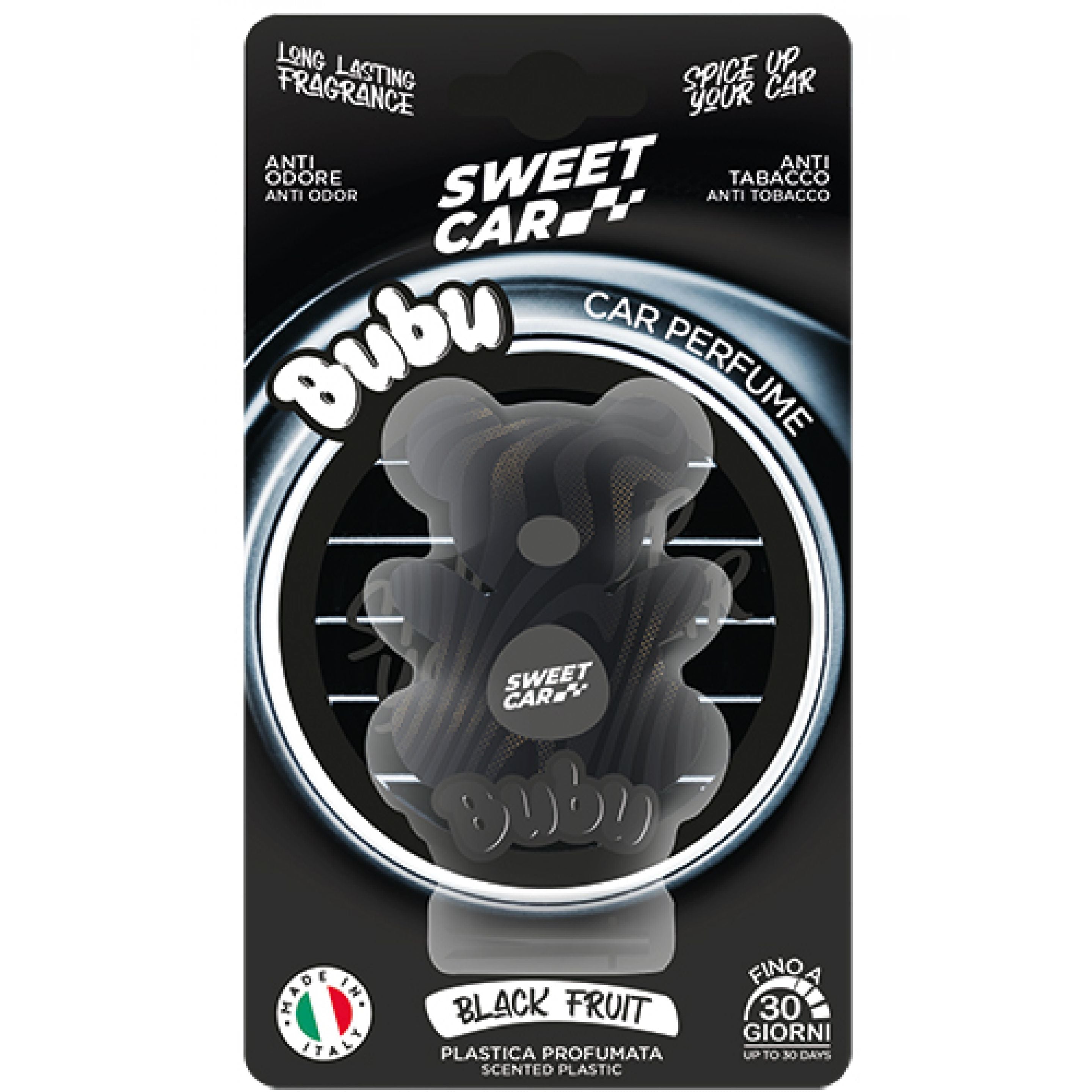 SWEET CAR BUBU PROFUMO AUTO BLISTER BLACK FRUIT