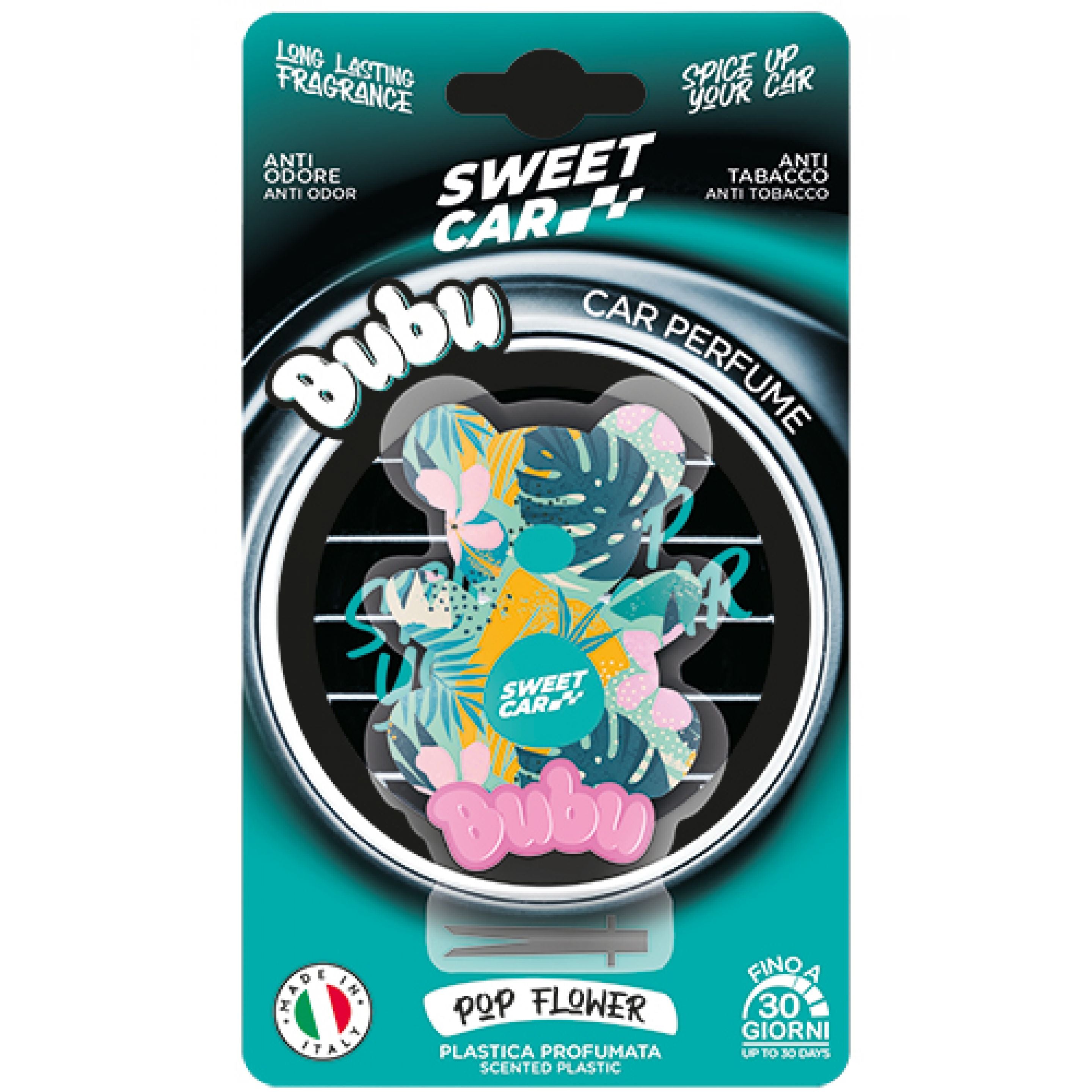 SWEET CAR BUBU PROFUMO AUTO BLISTER POP FLOWER