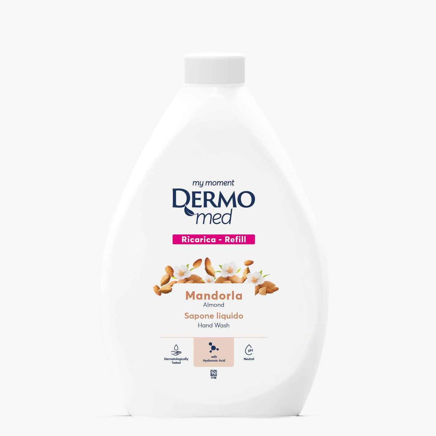 Dermomed Sapone liquido Ricarica Carezza Mandorla 1lt