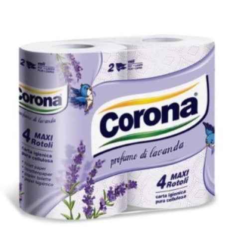 Corona Carta Igienica 4 Rotoli profumata Lavanda
