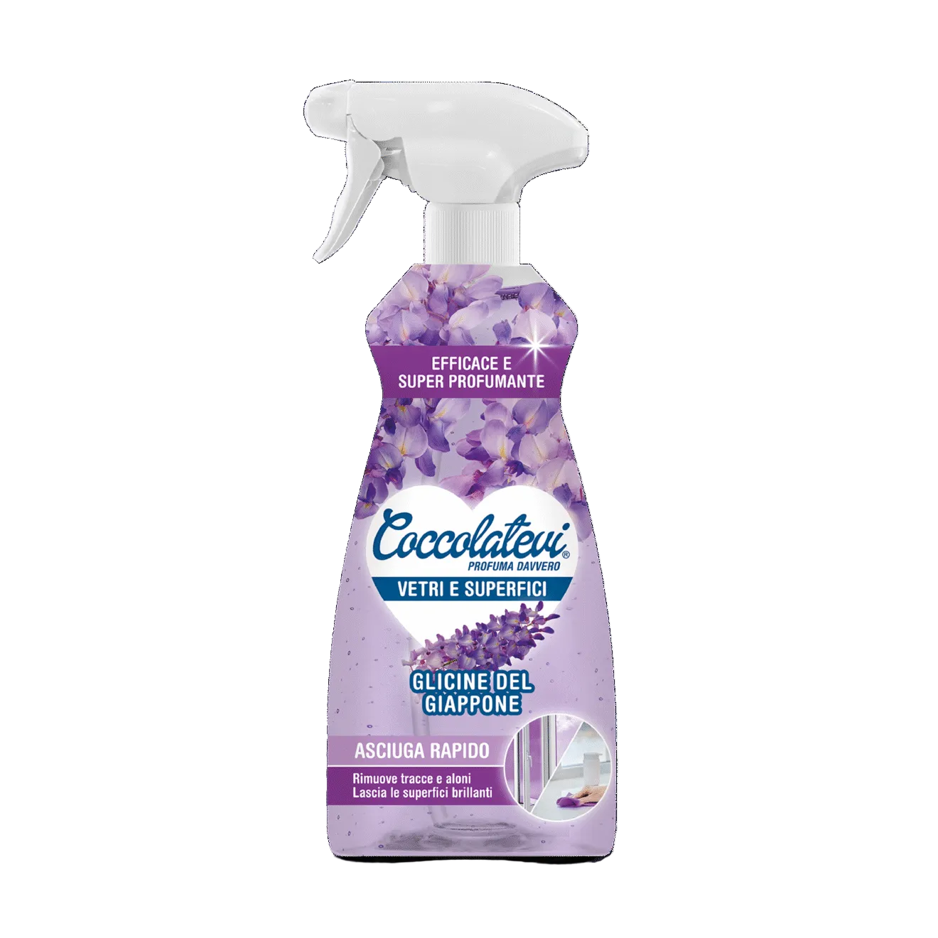 Coccolatevi Detergente vetri e superfici Glicine del Giappone 625 ml
