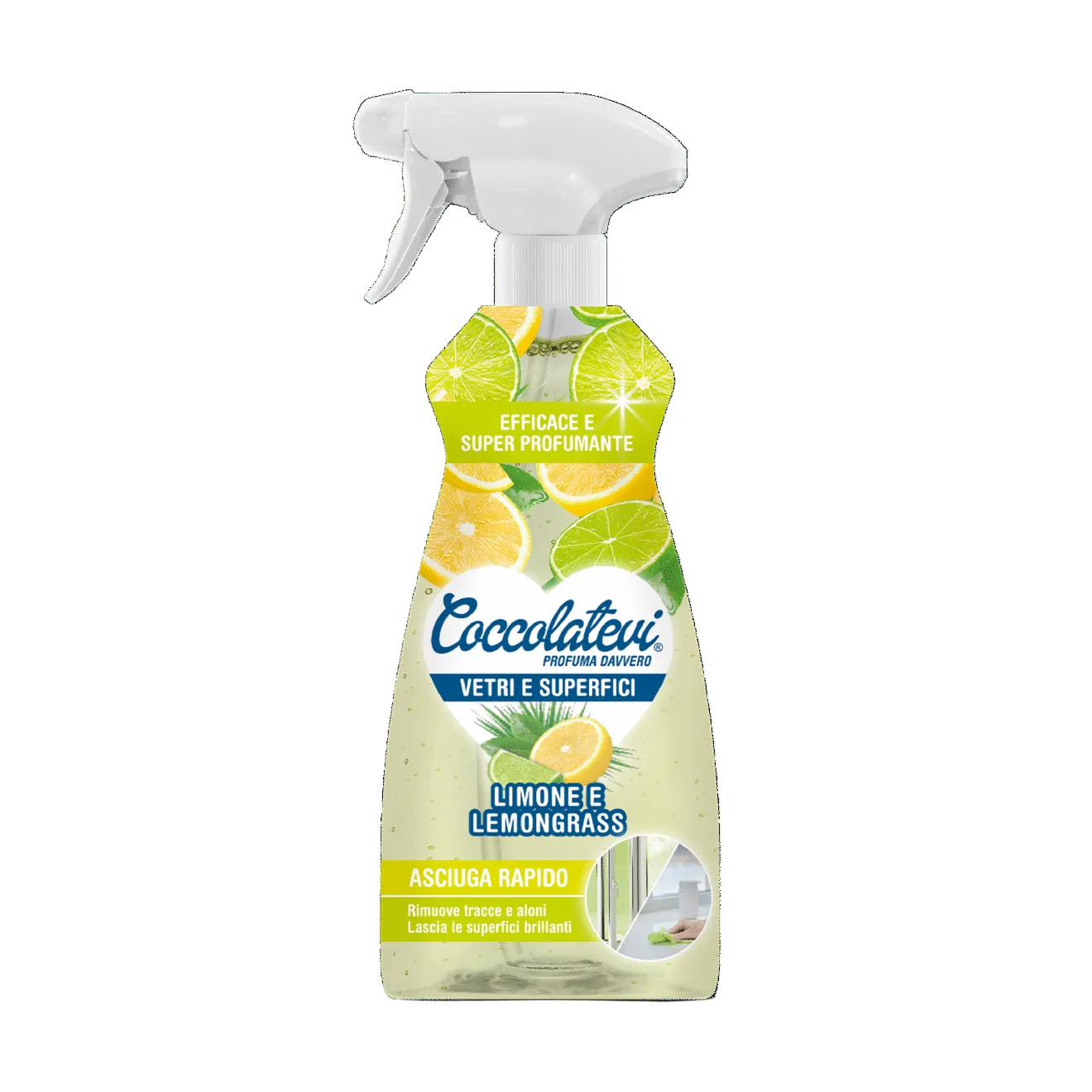 Coccolatevi Detergente vetri e superfici Lemon e e Lemongrass 625 ml